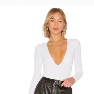 ALIX NYC Irving Bodysuit in White Medium New with tag